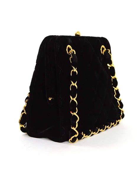 vintage chanel velvet bag